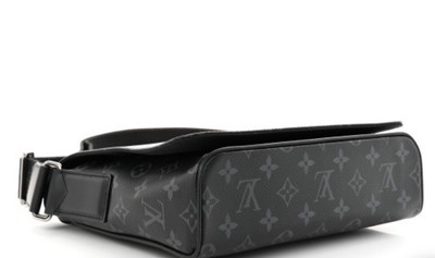 Louis Vuitton District Monogram Eclipse Messenger Bag PM Black 