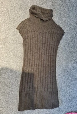 Madonna Strickkleid Braun Gr. 36 S Strickpulli Lang Kleid Kurzkleid  - Bild 1 von 4