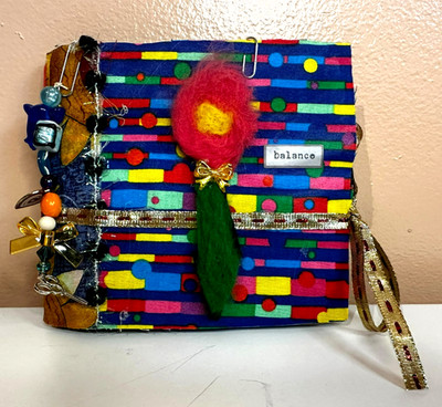 Junk Journal OOAK Scrapbooking Journaling Handmade Book Upcycled Inner Child