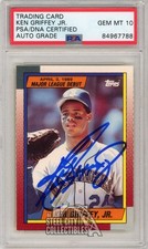 Ken Griffey Jr 1989 Topps Autograph Card #46 PSA/DNA 10