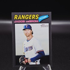 2026 Topps Heritage Jacob Degrom Dark Gray Border #98 Texas Rangers