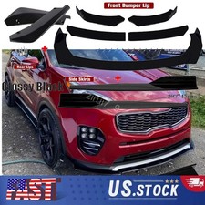 For Kia Sportage Sx Front Bumper Lip Spoiler Splitter Glossy Black For Kia Sportage Sx Front Bumper Lip Spoiler Splitter Glossy Black