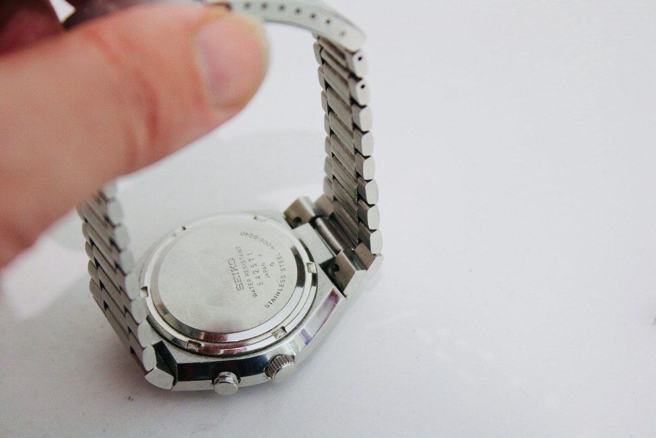 seiko bellmatic gents mens wristwatch watch vintage working excellent Bell-Matic image 9