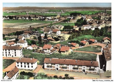 BBMP12-1185-57 Dieuze   Mit Flugzeug Über Die Stadt Bagatelle   Postkarte