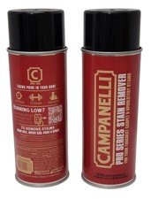 2 CAMPANELLI Pro Series Carpet Stain Remover 15oz Aerosol Spray Lot Of 2