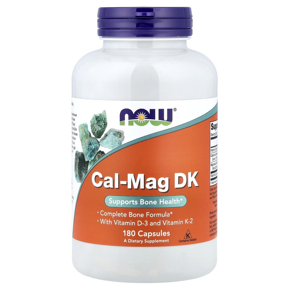 Now Foods Cal-Mag DK 180 Capsules GMP Quality Assured