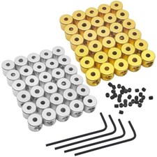 60 pcs locking pin backs, pin locks, gold and silver 30 pieces each,