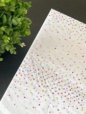 SPRINKLE DOTS Design Tissue Paper Sheet Choose Size & Package Amount