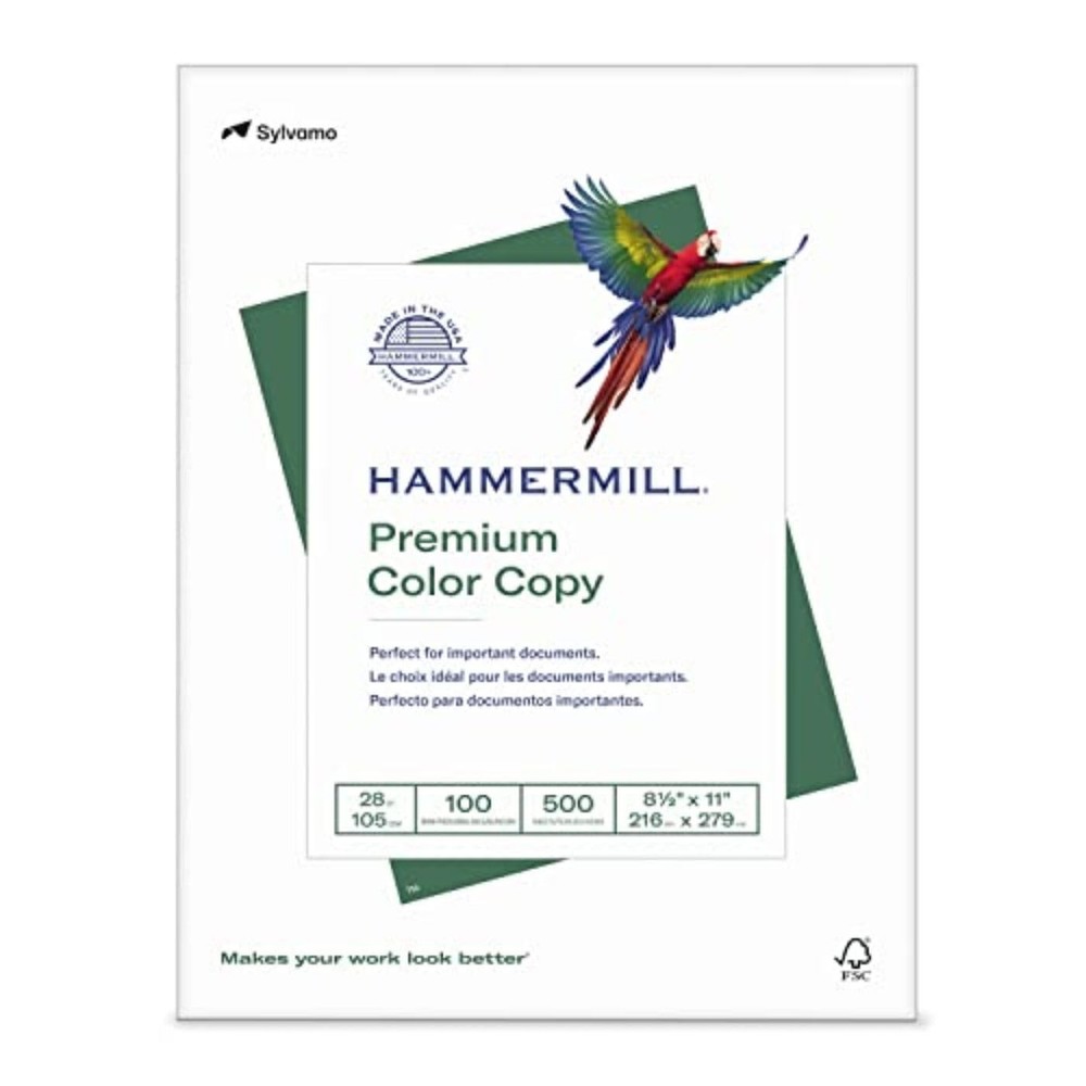 Premium 28 lb Color Copy Paper, 8.5 x 11, 500 Sheets per Ream