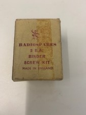 Vintage RS Radio Spares 2 B.A. Binder Screw Kit