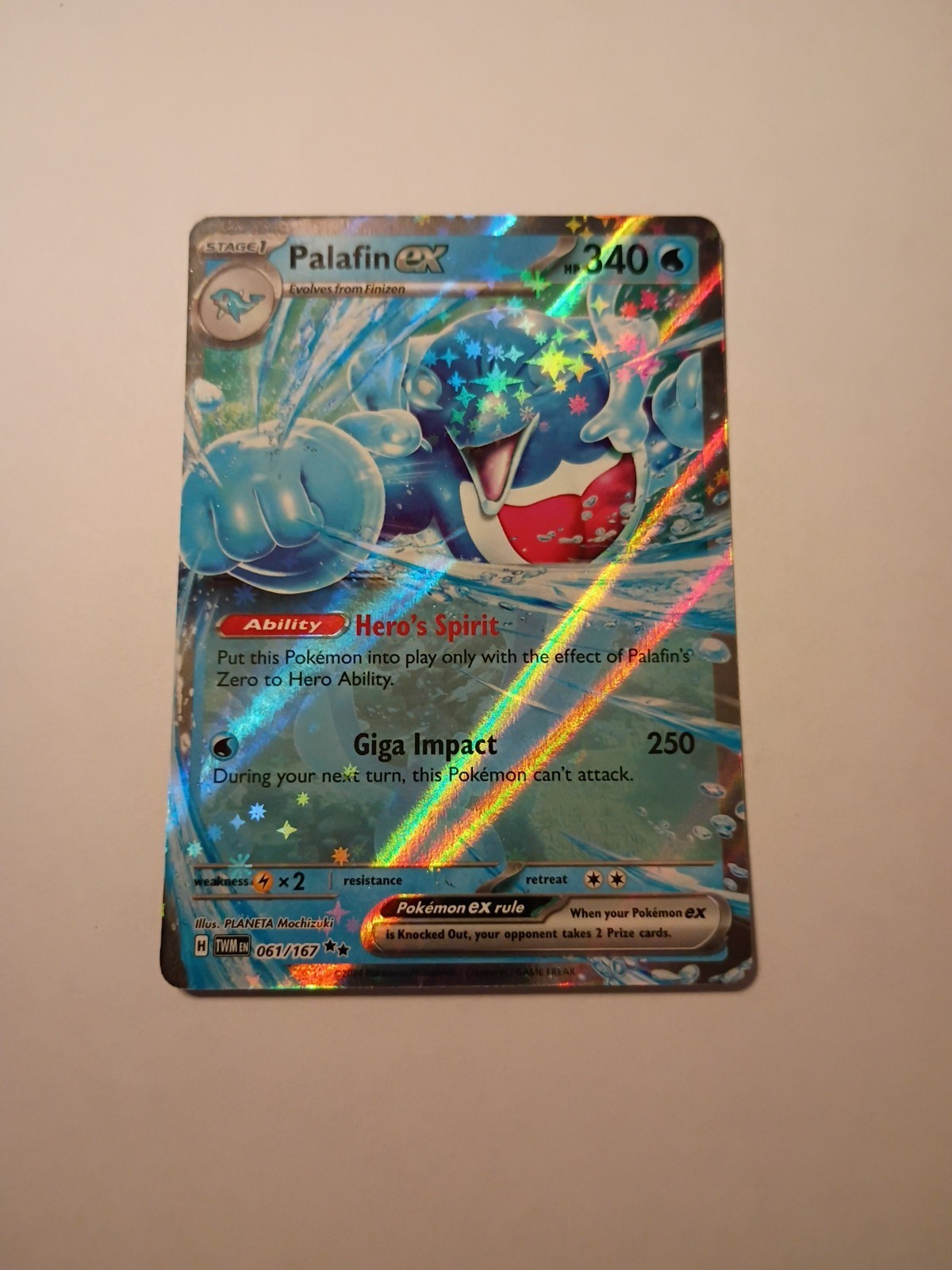 Palafin EX 61/167 Holo Double Rare ~ Pokemon TCG 