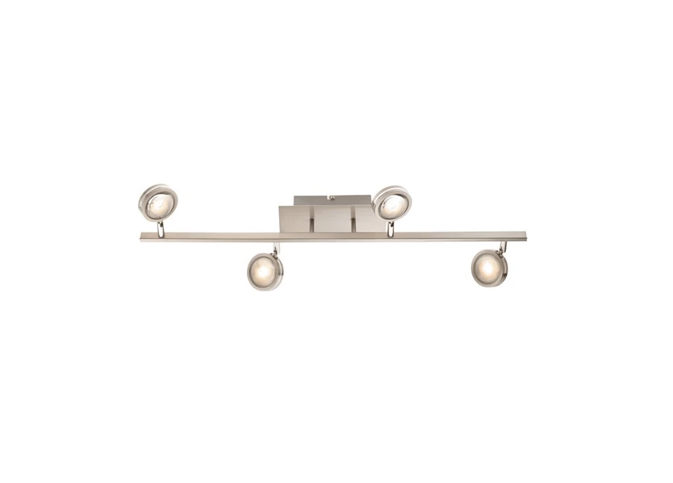 Deckenleuchte 4x LED 5W/230V Silber Metall Schwenkbar Regenbogeneffekt 7,5x74cm - Bild 1 von 1