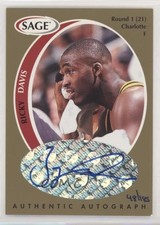 1998 SAGE Authentic Auto Gold 48/185 Ricky Davis #A10 Auto 0a2