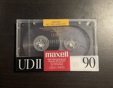 NOS Maxell UD-II 90 Type II Blank Cassette Tape Made In Japan Sealed