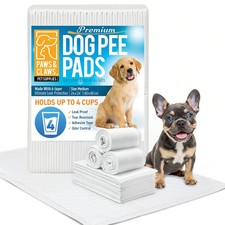 Paws & Claws Premium Disposable Dog & Puppy Pee Pads &ndash; Small 17"x20", 50 Count &ndash;