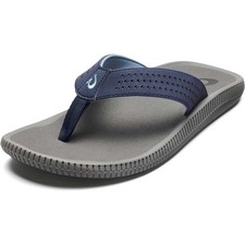 Olukai Ulele Men s Beach Sandals - Blue Depth Charcoal