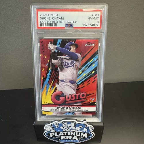 2025 Topps Finest Gusto #G-11 Shohei Ohtani Dodgers