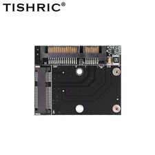 TISHRIC M.2 MSATA SSD To 2.5 SATA Adapter M2 Mini PCI SSD Converter Riser Black