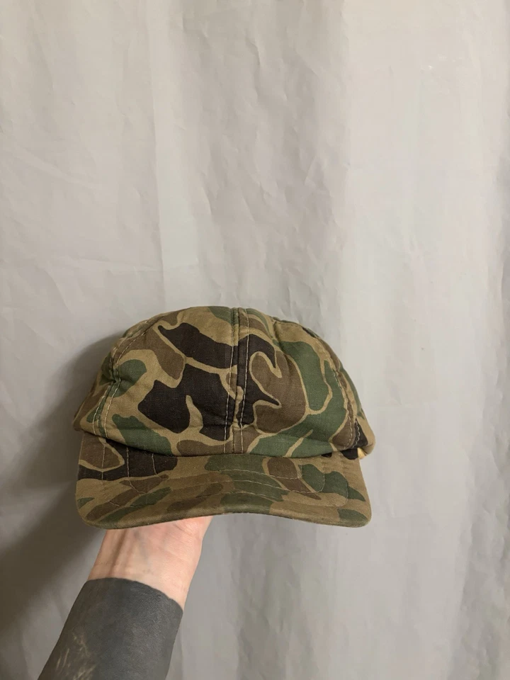 Gorra cadete camuflada vintage años 80 hecha en Corea Foto 2 de 4