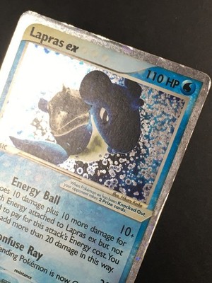Pokemon TCG Lapras EX 99/109 HEAD SWIRL EX Ruby and Sapphire Holo