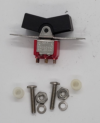 Lot of 2 - C&K 7205J3ZQE2 2A 250V, 5A 120V ''ON-OFF-ON''  Lever Handle Switch [P3]