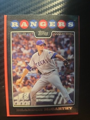 2008 Topps #156 Brandon McCarthy GoldBlack Parallel /57 Raw Baseball Card