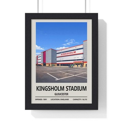 Gloucester Rugby Kingsholm Stadion Rugby Stadion Poster Wandbild Geschenk