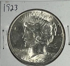 1923 Peace Dollar :  AU