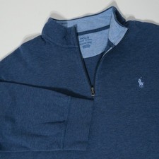 Polo Ralph Lauren Pullover Mens Large Blue Qu...