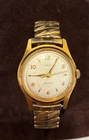 Vintage Timex Marlin Mens Gold Tone Bezel 1950s Wristwatch Self Wind Automatic