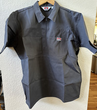 Ben Davis 1/4 Zip Work Shirt Men's Size XL Dark Gray Made in the USA NWOT