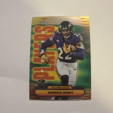 2025 Topps Chrome Power Players PP-16 Derrick Henry Refractor Baltimore Ravens