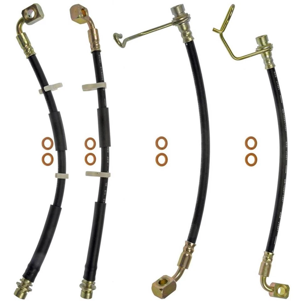 Manguera de freno delantera trasera Dorman 4x para Dodge Nitro 2007 2008 4,0 L Foto 2 de 4