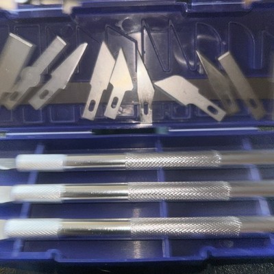 13 Pcs Hobby Knife Set Craft Razor Exacto Blade Cutter Tool Precision Cutting