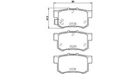 Magneti Marelli Bremsbelagsatz, Scheibenbremse Hinterachse U.A. FüR Fiat, Honda