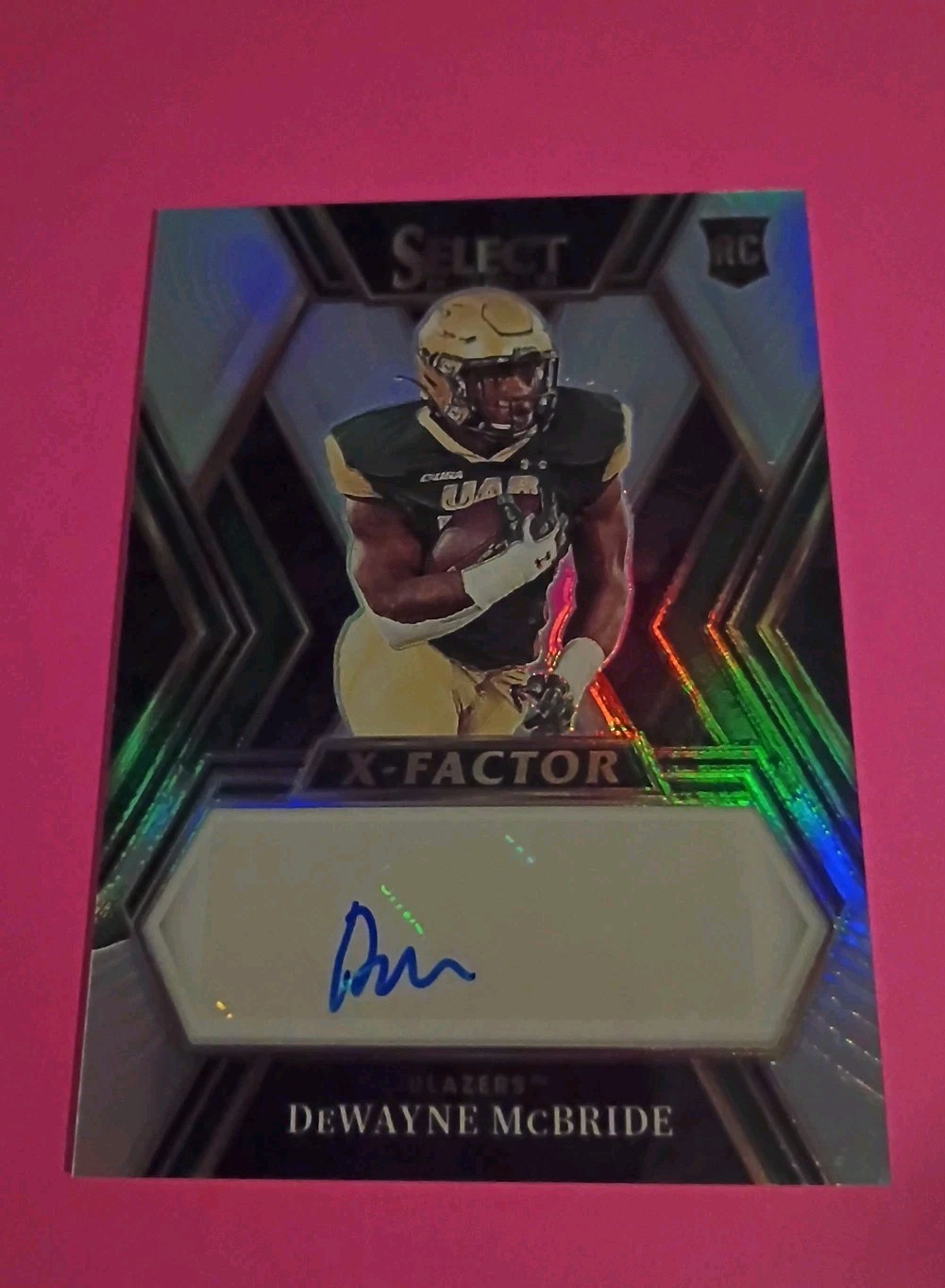 DeWayne McBride Panini Select Draft Picks X-Factor Signatures #XSDMC Base
