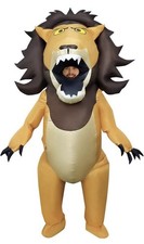 Disfraz inflable de león boca grande gigante adulto para hombre mujer traje inflable Halloween