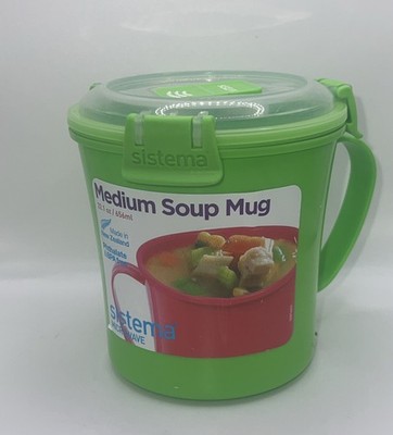 Sistema Microwave Medium Soup Mug | Microwave Food Container | 656 ml | BPAFr...