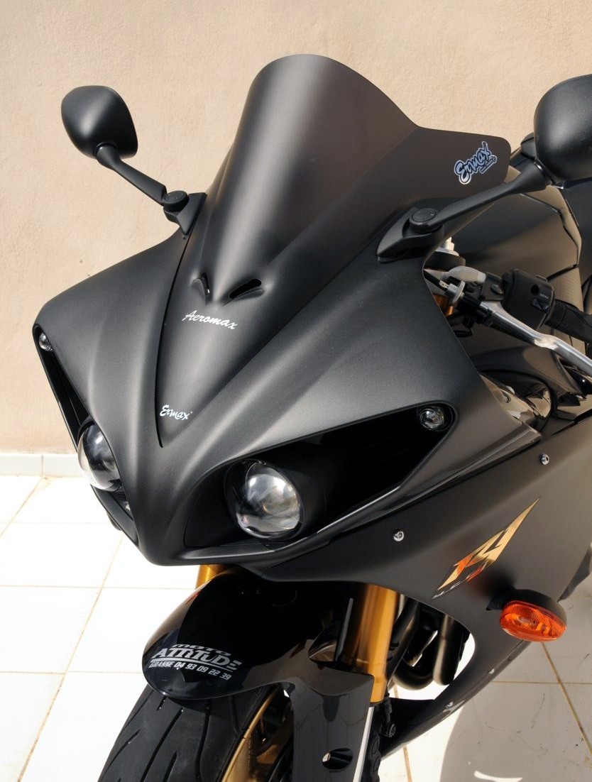 Bulle Aeromax Ermax YAMAHA YZF R1 réduction des turbulences haute vitesse pare-brise sport