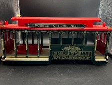 Ghirardelli San Francisco Powell & Hyde 39 Cable Car Wood Music Box LG. 15" HTF
