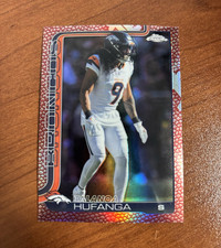 2025 Topps Chrome Football - Talanoa Hufanga Football leather #79 Denver Broncos
