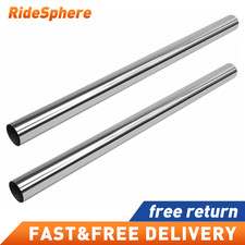Pair 2.5 Inch Stainless Steel Straight Exhaust Pipe Tube Piping Tubing 4ft