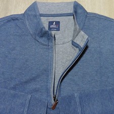 JOHNNIE-O Mens 3XL XXXL SULLY PULLOVER HELIOS BLUE 1/4 ZIP GOLF SWEATSHIRT