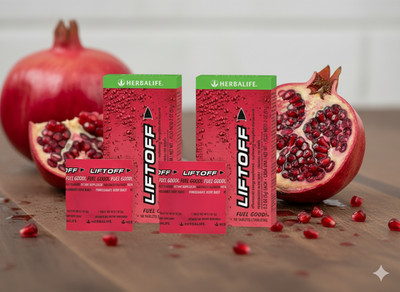 Herbalife Liftoff Energy 2 Pack (Exp. 05/2027, 10 Tabs/Pack) - Pomegranat Berry