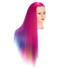 26″-28″ Mannequin Head Hair Styling Training Head Cosmetology Doll Hairdressing