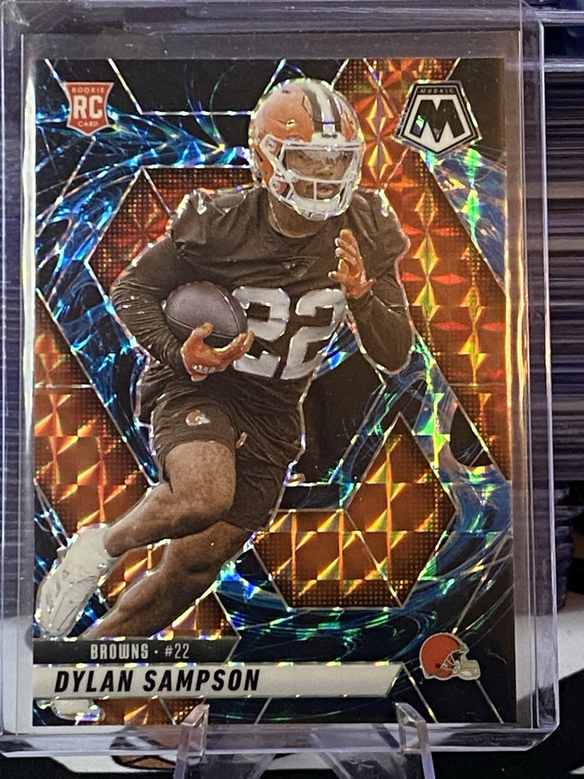 2025 Panini Mosaic - Rookies Dylan Sampson #355 Genesis Mosaic Prizm RC