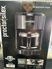 Proctor Silex 10 Cup Coffee Maker NIB - 48351PS Black