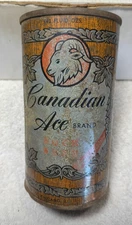 Scarce Canadian Ace Bock   flat top  beer can   ,  EMPTY