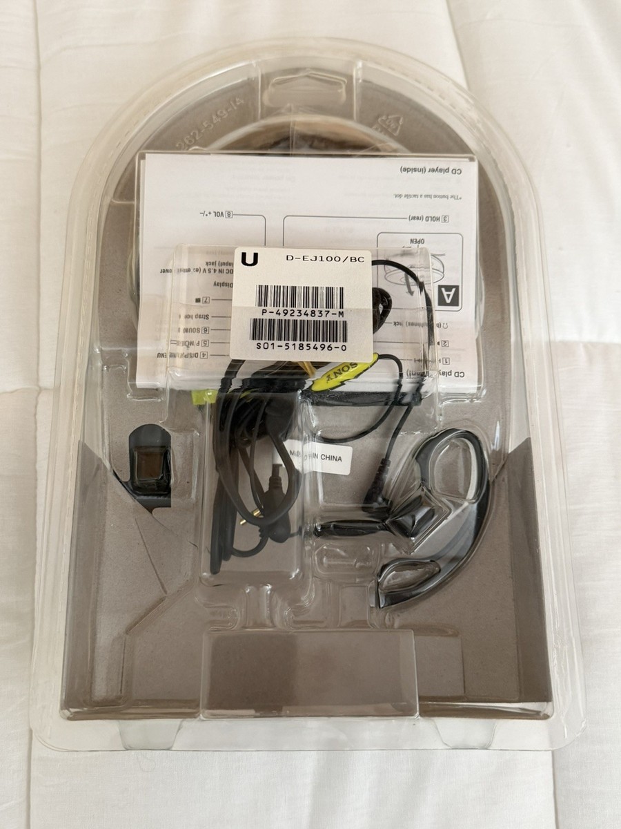 Sony Psyc D-ej100 Walkman Portable CD Player Black Fast for sale
