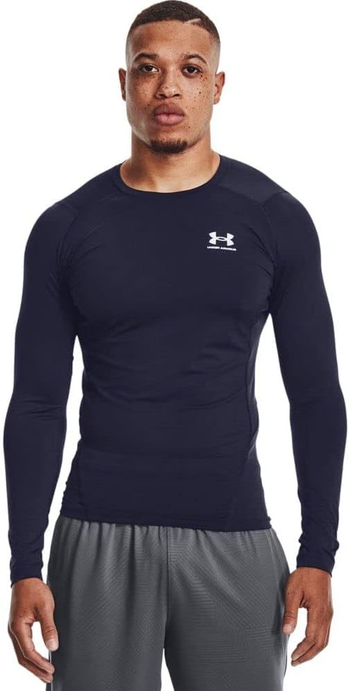 Компрессионная футболка с длинным рукавом Under Armour Темно-синий 410Белый 6690₽